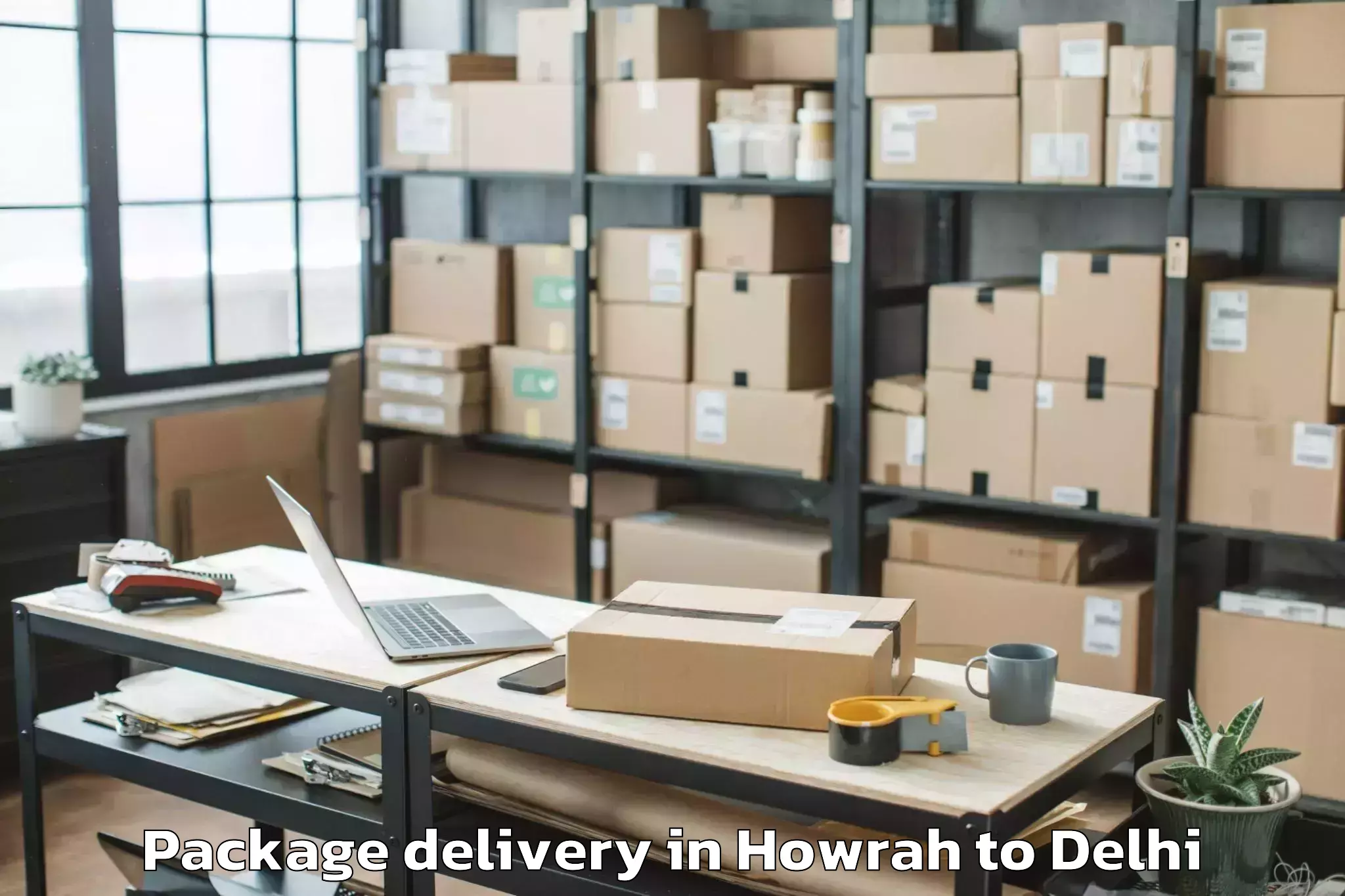 Hassle-Free Howrah to D Mall Pitampura Package Delivery